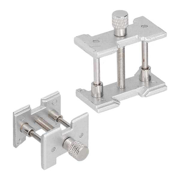 2 st Klockverksklämma Aluminiumlegering Boett Skruvstycke Justerbara Reparationsverktyg
