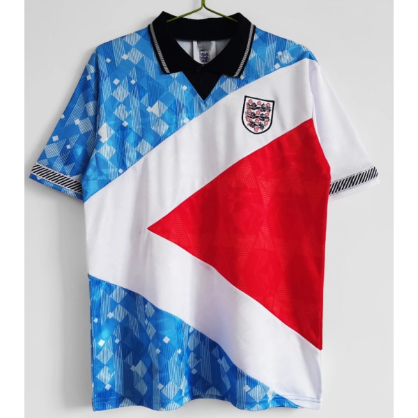 1990 säsongen England retro jersey tränings T-shirt Carrick NO.16 L
