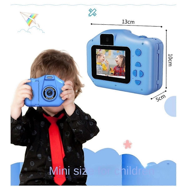 Barn Instant Print Kamera med 1080P Selfie Digitalkamera Flickor Pojkar Födelsedagspresent Rosa