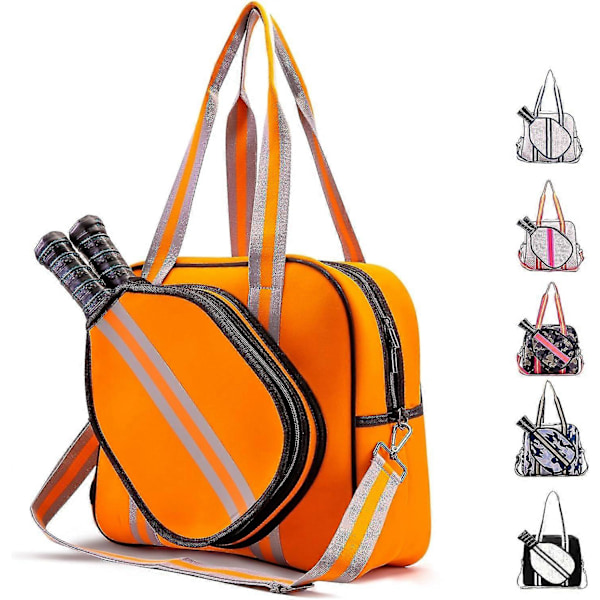 Crossbody Sling Pickleball Taske Tote, Pickleball Tasker Til Kvinder Og Mænd, Pickleball Tasker Til Damer Bold Sunset