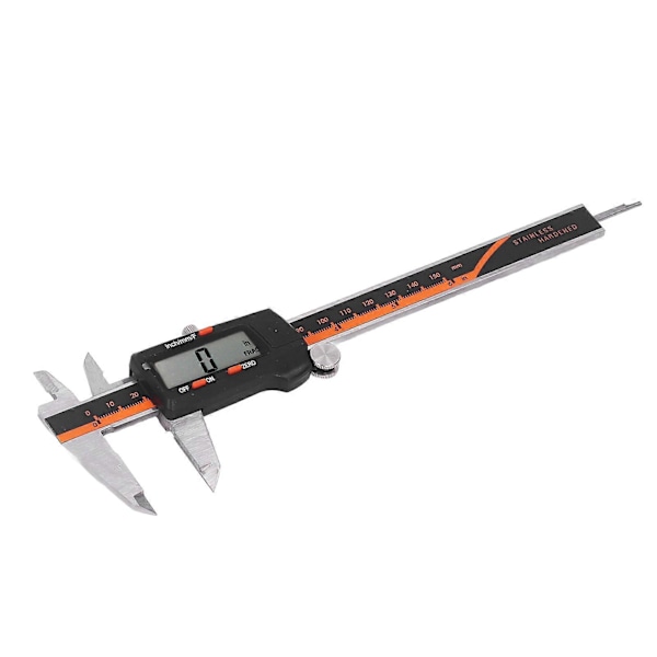 Elektronisk skydelære i rustfrit stål 0-150 mm LCD-skærm Digital skydelære til måling