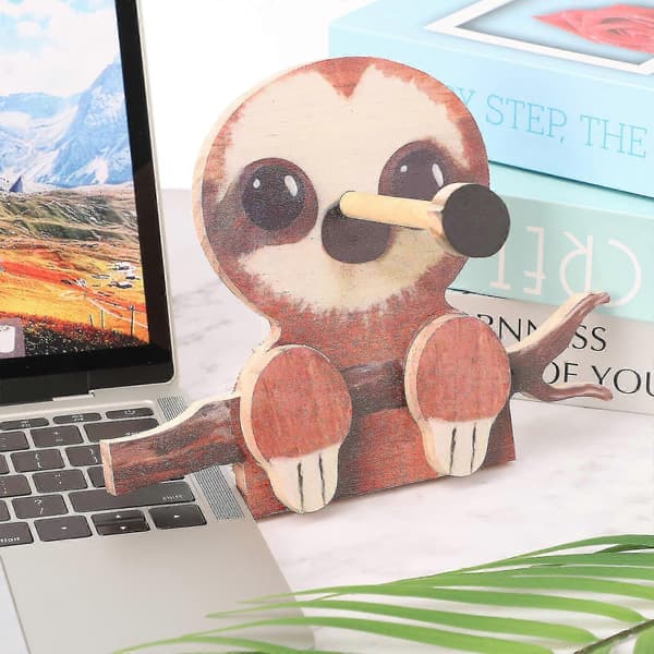 Silmälasiteline Eläin Lasikehys Koira Puinen Silmälasiteline Näyttöjalusta sloth