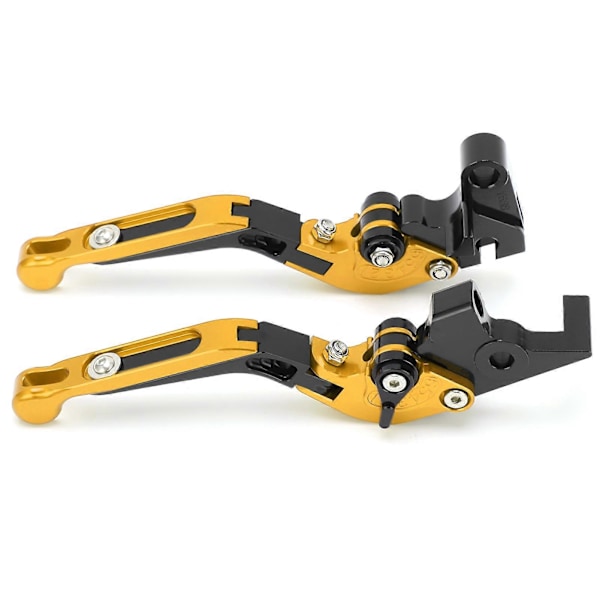 2 stk. Motorcykel Bremse Koblingsgreb Justerbar CNC Aluminium Legering Erstatning for YAMAHA XJ6 DIVERSION 2009?2015 Guld
