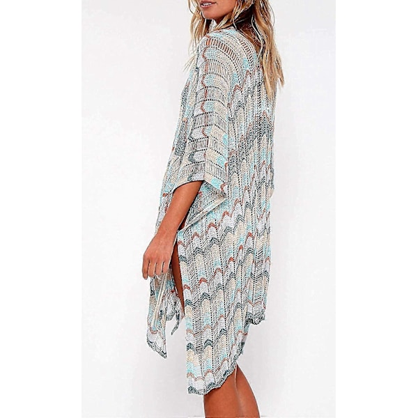 Sommerbadedrakt Bikini Strand Badetøy Heklet Cover Up for Kvinner Multicolor 4