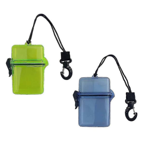 2x Vandtæt Tør Boks Scuba Dykning Container Clip Til Scuba Dykning Surfing