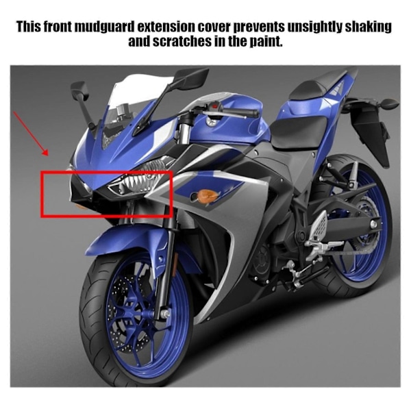 Motorsykkel Frontskjerm Forlengelsesdeksel Erstatning for YZF R3 R25 2014?2021