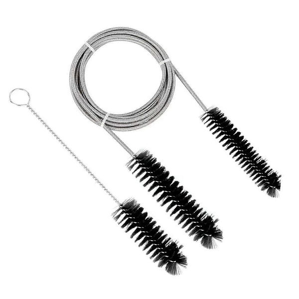 Borstdiameter 15mm 19mm - CPAP-slangrengöringsborste - Lämplig för de flesta CPAP-slangtyper (Svart)