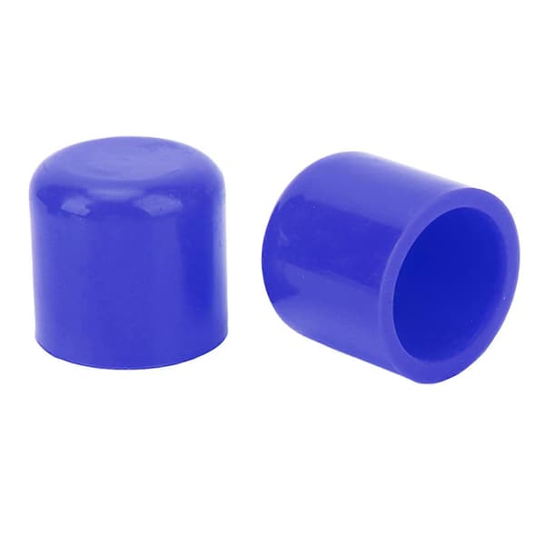 5st Silikon Blindlock 30mm Flexibel Slitstark Universell Insug Vakuumslang Plugg Blå