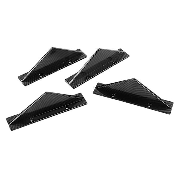 Universal Bagkofanger Læbe Diffuser Kit Sort Bagkofanger Spoiler Bil Modificerede Styling Tilbehør