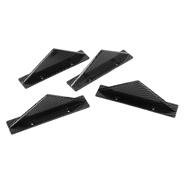 Universal Bakre Støtfangerleppe Diffuser Kit Svart Bakre Støtfangerspoiler Bil Modifiserte Stylingtilbehør