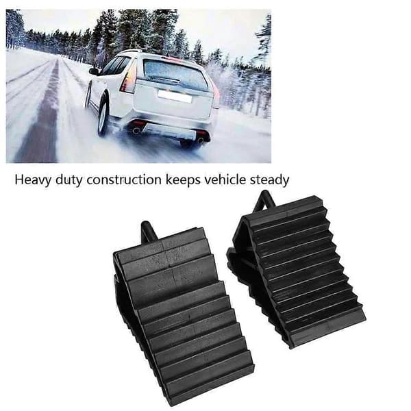 2 st Bil Anti-Slip Block Däckslirskydd Hjuljusteringsblock Däckstöd