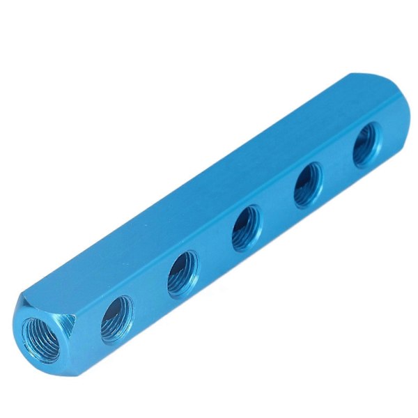 Pneumatisk manifoldblokk splitter, aluminium manifold, luftfordelingsblokker for automasjonsutstyr AL-5