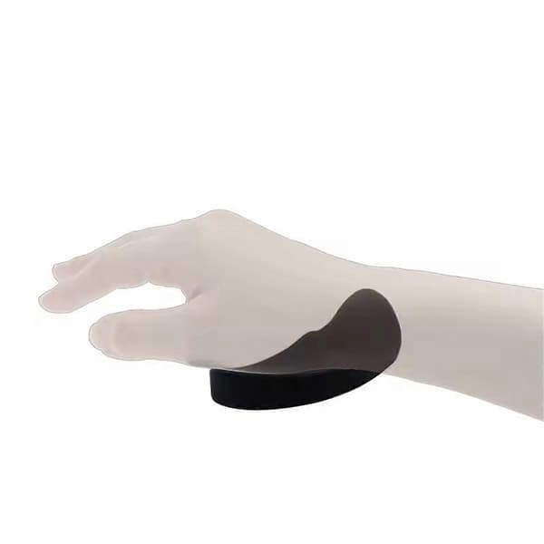 Ergonomisk Håndleddsstøtte Musematte G80 Silikon Gel Strømlinjeformet Håndleddsstøtte Matte Datamaskin Musematte for Kontor Svart