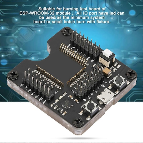 1 st Liten Batch Testbränningsfixtur för ESP-WROOM-32 Minimum System Development Board