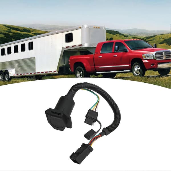 Trailer Ledningsnet 7-benet 4-benet Multi Stik Trailer Træk Stik Ledning 20135 Erstatning for Dodge Ram 1500 2000?2008