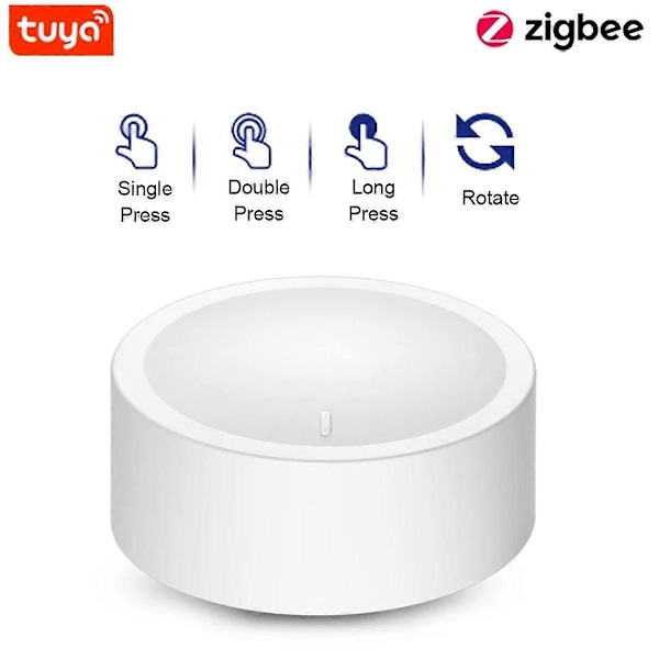 Tuya ZigBee Nuppikytkin Langaton Kohtauspainike Pyöritettävä Himmennin Kotiälyautomaatio Linkitys Kaukosäädin