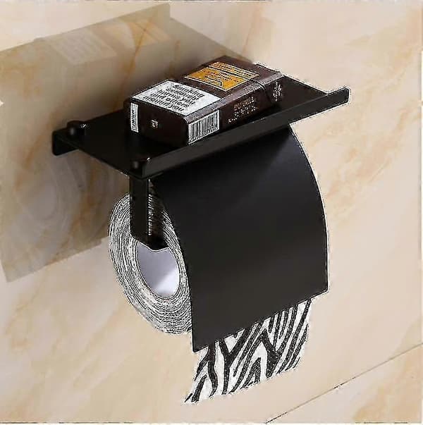 Toalettpapirholder i rustfritt stål s20241212790 black