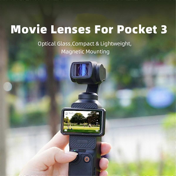 Laajakulmalinssisuodatin 3 Professional HD Magneettirakenteiselle linssinsuojukselle Gimbal-kameratarvikkeet