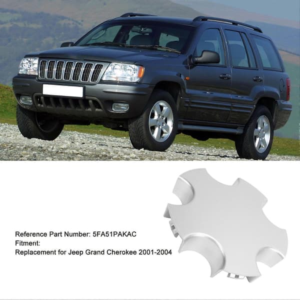 Hjulkapsel 5FA51PAKAC Erstatning for hjulkapsel til Jeep Grand Cherokee 2001 til 2004