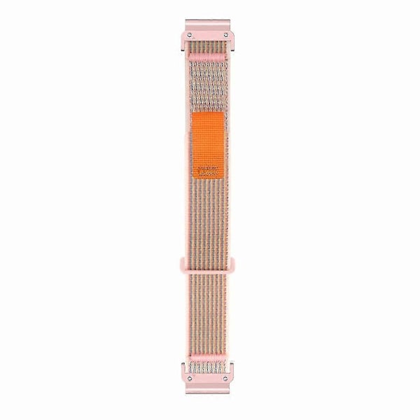 Til Coros Vertix 2 / Garmin Fenix 7X / 6X / 5X 26mm Trail Loop Nylonbånd Blød Urrem - R Sand Pink Pink