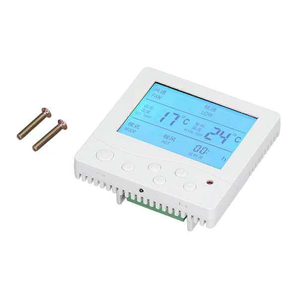 Sentralt klimaanleggtermostat, pålitelig anti-interferens smart LCD-termostat for hjemmet