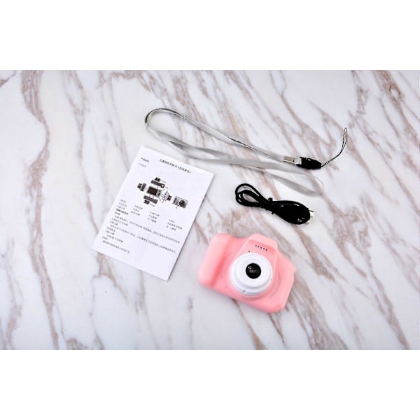 Lasten kamera X2000 Selfie Digitaalikamera Usb2.0 Hd-kamera, Syntymäpäivälahja - Pinkki