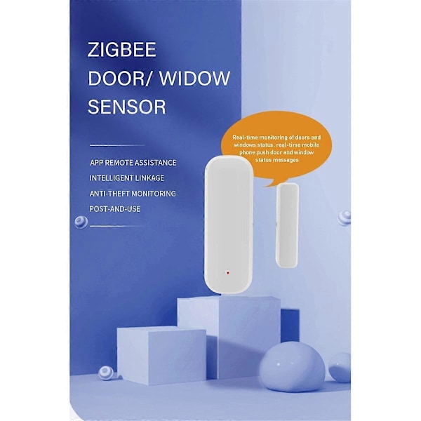 Tuya Zigbee Dør Vindue Sensorer Trådløs Smart Life Magnetisk Dørsensor APP Fjernbetjening