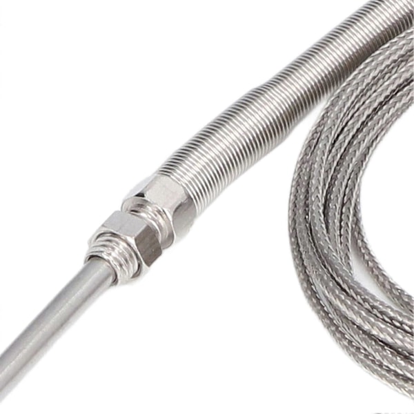 K-typ Termoelement Rostfritt Stål Termoelement Probe för Temperaturmätning 200mm 3 Meter