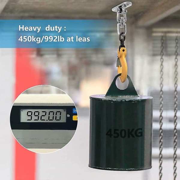 Kraftige husker, rustfritt stål 450 kg lastehusker