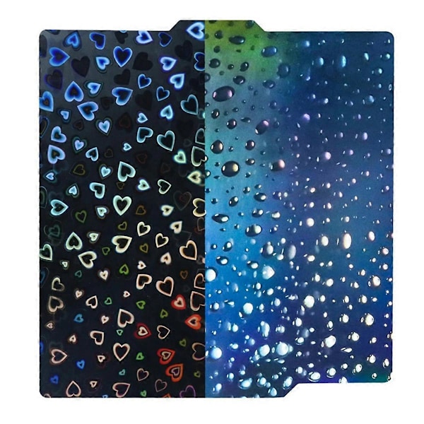+Raindrop PEH-ark 3D Dubbeltryckt Magnetisk Fjäderstålplatta för X1 X1C P1S P1P A1 257x257MM