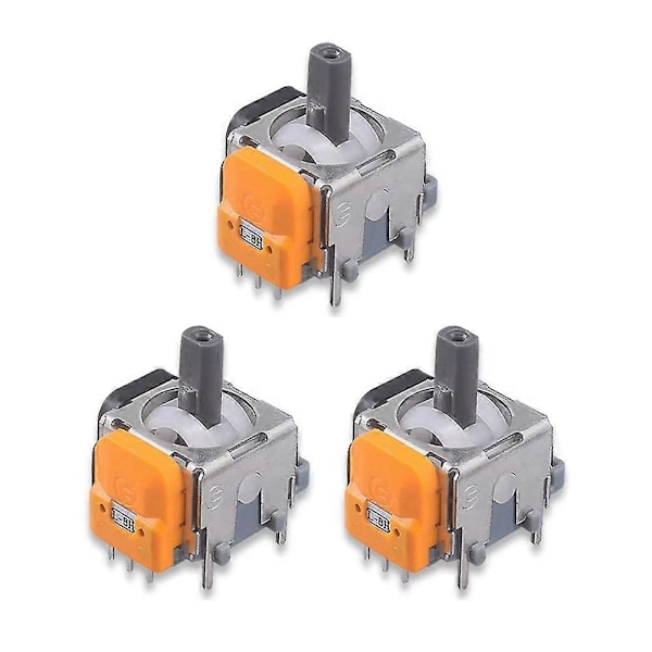 3-pack 3D Analog Joystick Modul för Hall Elektromagnetisk Kontroller Tumjoystick Sensor Tillbehör