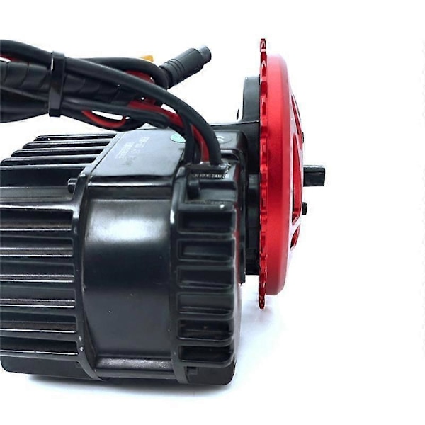 Kjedehjul 42T for Midtmotor Elektrisk Sykkel Erstatning Kjedekransbeskytter, Rød