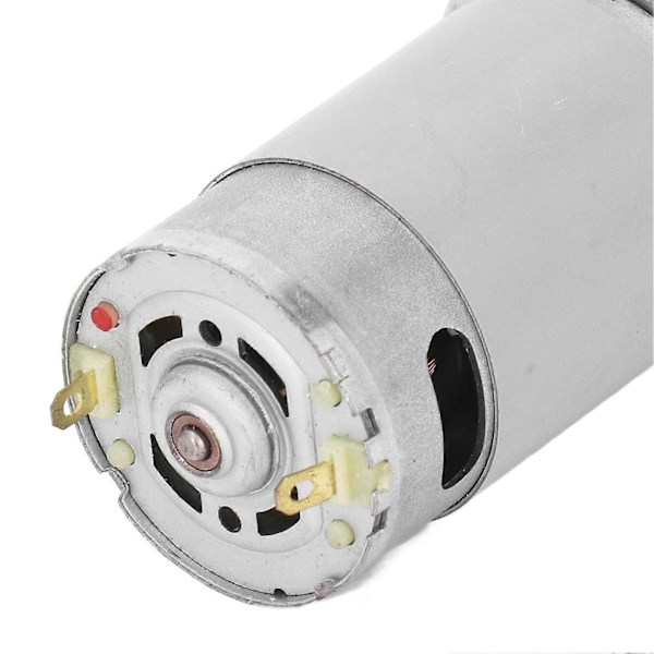 DC Gir Motor Aluminiumlegering Messingspole Selvlåsende Reversibel Eksentrisk Aksel 20RPM Hastighetsreduksjonsmotor 12V