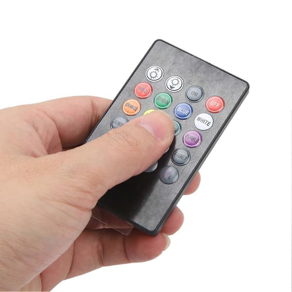 Underglow-lyssett for bil med lydkontroll, LED-stemningslys med Bluetooth-app og fjernkontroll