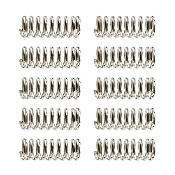 10 stk. 3D-printertilbehør Materfjær for Wade-ekstruder Nikkelbelegg 1,2 mm