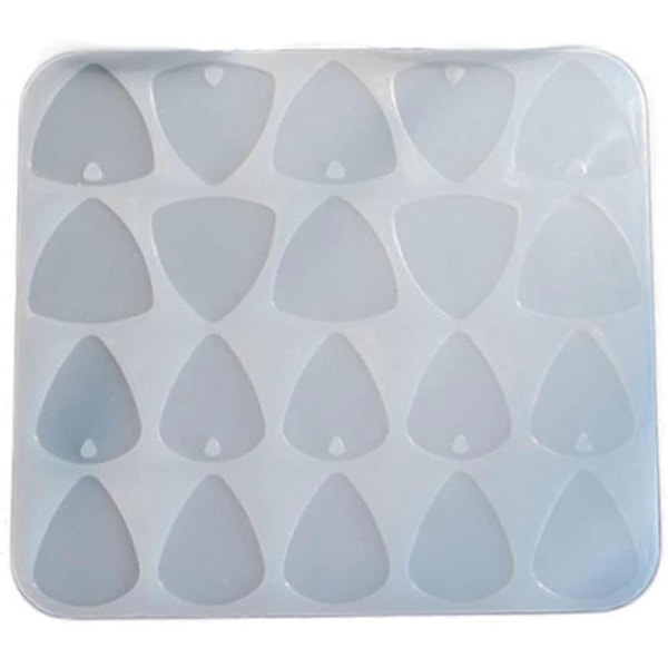 Gitarplekter & Bokser Resin Form Silikon Plekter Form for DIY Gitar Bass Plekter Tommel Fingerplekter, A