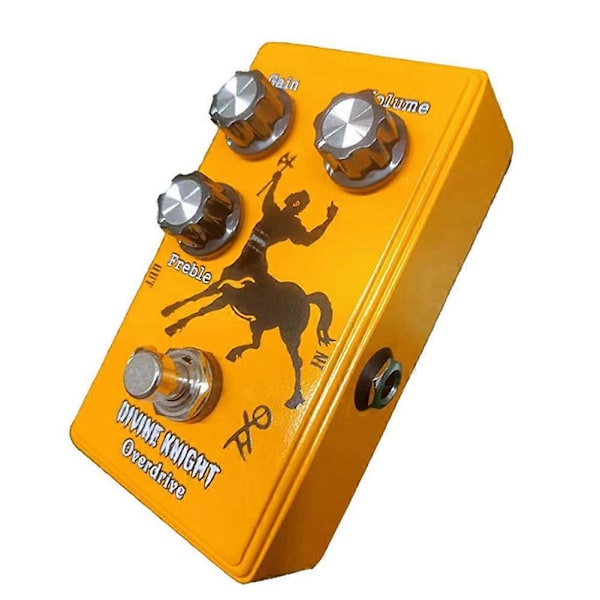 Gitarreffekt Divine Knight Overdrive Pedal med Gain, Volym och Freble-knapp, Horse Drive Effektpedal, Gitarrpedal
