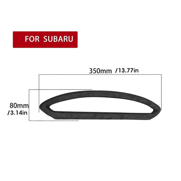 Central Konsol Luftutsläpp Ram Trim AC Ventil Mockaskydd Dekor Passar Subaru BRZ 2013?2020 Mörkgrå