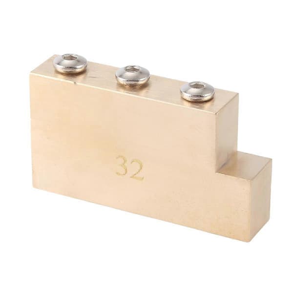 Solid L-formet Tremolo Messingblok til Låsende Tremolo Bro Elektrisk Guitar 32mm