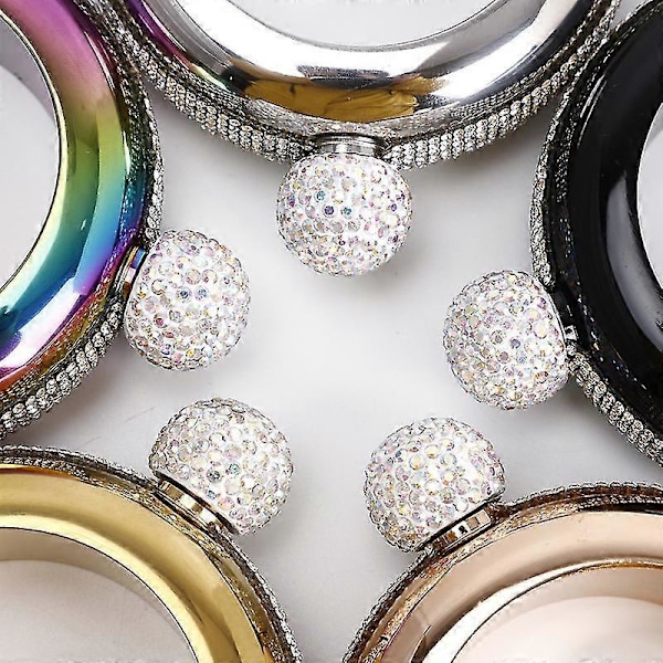 Armbåndsflaske Armbåndsflasker Kreativt Rustfritt Stål Og Lommeflaske diamond-encrustedcolor