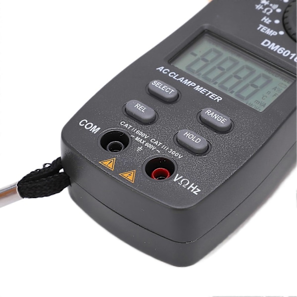 DM6016B Digital Clamp Meter Multifunktionell Automatisk Multimeter AC DC Amperemeter 1000A/600V