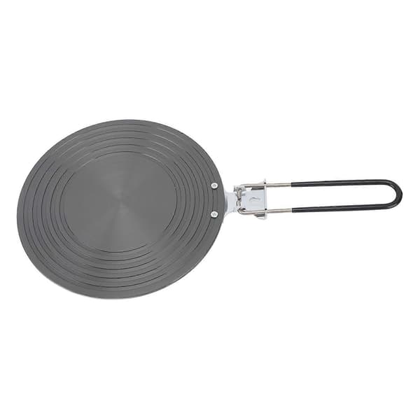 Varmeledningsplade i aluminiumslegering til gaskomfur, foldbar model, 6 mm tyk, 28 cm