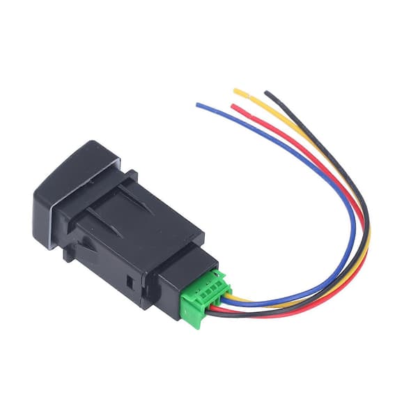 5-pins tåkelysbryter ABS IP67 tåkelys ledningsnett bryter for biler elektrisk utstyr