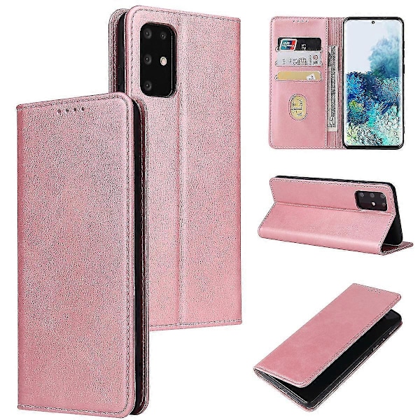 Samsung S20 Läder Mobiltelefonfodral Pink