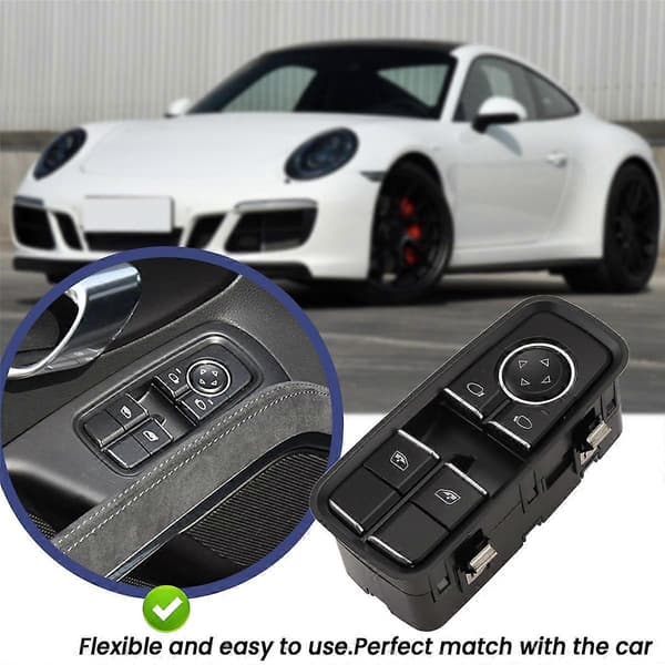 Bil Førerside Elektrisk Vindusheisbryter 99161315102DML for 911 991 2012-2018 Venstrestyrt
