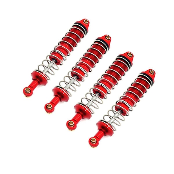 RC Bil Uppgradering Främre Bakre Hydraulisk Kit för 1/12 UD1201 UD1202 UD-12PRO RC Bil Uppgraderingsdelar Röd
