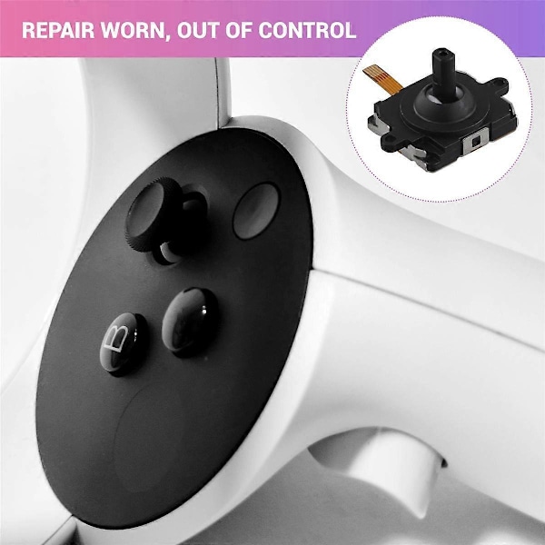 2 ST 3D Analog Joystick för Meta Quest3 VR Controller Thumbstick 3D Analog Joystick för Quest3
