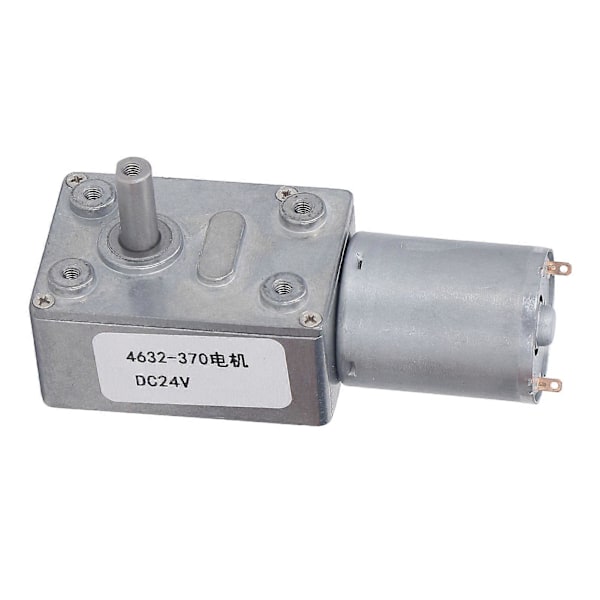 DC Växelmotor CW CCW Rotation Självlåsande Hastighetsreducerande Turbin Maskväxelmotor DC24V 40RPM