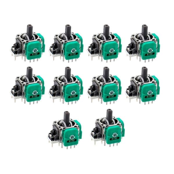10 st för Switch Pro Hall Elektromagnetisk Joystick Switch Pro Spelkonsol 3D Hall Joystick Sensor Potentiometer