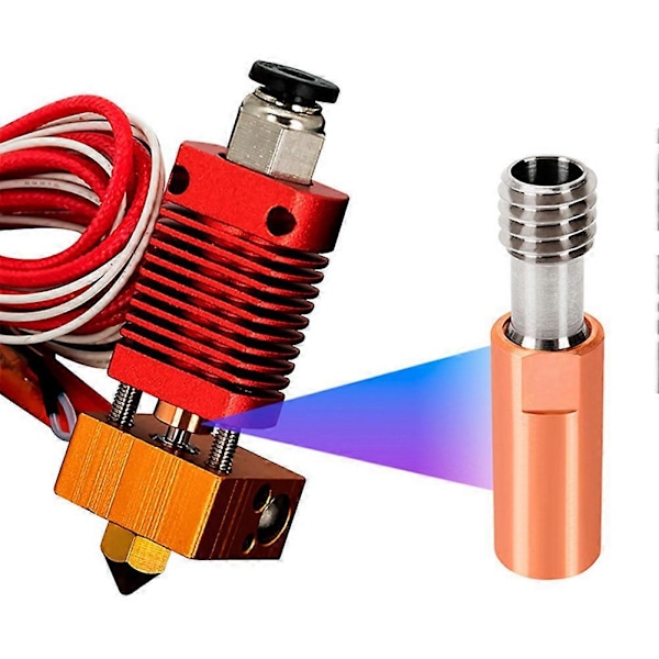5 st Allmetall CR10-TCrazy Heat Break Titan Koppar Hals 27mm för CR10 -10S Hotend 3 5 3D-skrivare